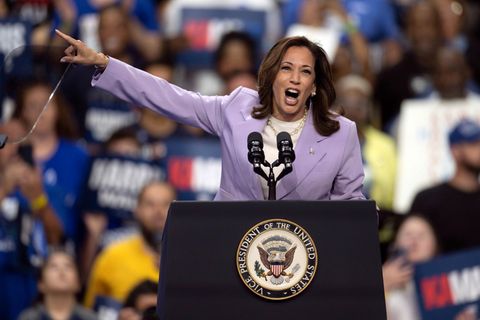 Kamala Harris spricht in Las Vegas auf einer Wahlkampfveranstaltung