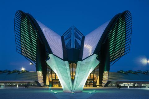 Lyon-Saint-Exupéry Airport Railway Station, Satolas, France, 1989–1994