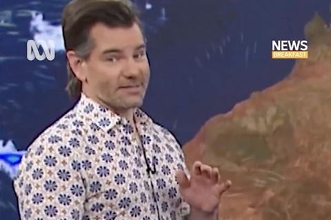 Panikattacke On Air: Ein australischer Wettermann rührt das Internet (Video)