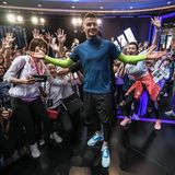 David Beckham bei einem Auftritt für Adidas in China mit kreischenden Fans