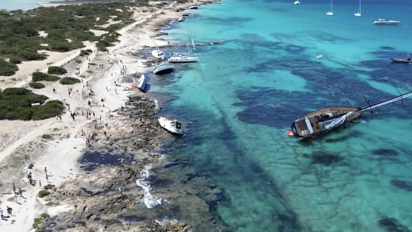 Extremwetter auf den Balearen: XXL-Sturm w&uuml;tet weiter: Heftige B&ouml;en zerst&ouml;ren Luxus-Jachten auf Formentera