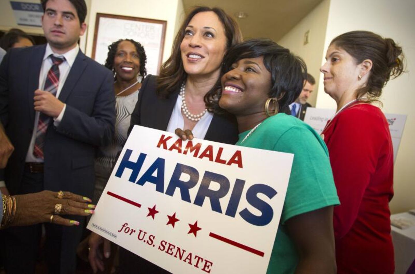 Kamala Harris im Wahlkampf um den Senatsposten Kamala Harris im Wahlkampf um den Senatsposten
