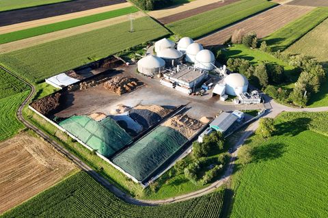 Eine landwirtschaftliche Biogasanlage