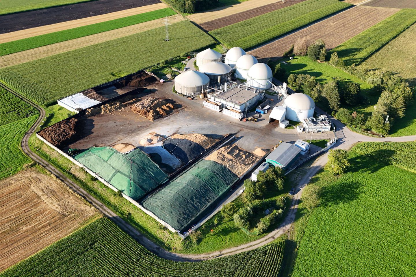 Eine landwirtschaftliche Biogasanlage