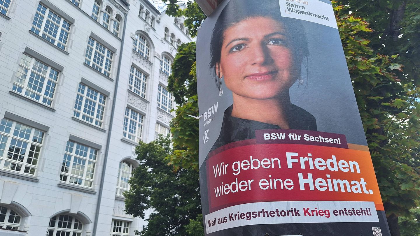 Landtagswahlen: Wagenknecht-Partei laut Umfrage in Thüringen und Sachsen klar zweistellig