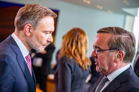 Christian Lindner (FDP) und Boris Pistorius (SPD). Pistorius hätte gerne mehr Geld, unter anderem für Ukraine-Hilfen.