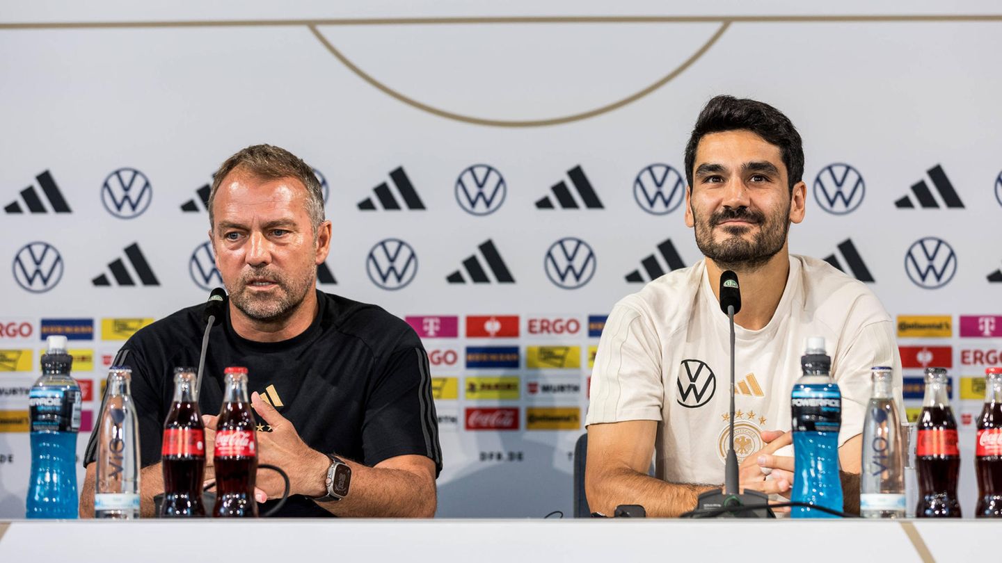 Der Junge aus Gelsenkirchen auf dem Höhepunkt: Bundestrainer Hansi Flick macht İlkay Gündoğan im September 2023 zum Kapitän der Nationalmannschaft. "Ich blicke mit sehr viel Stolz auf 82 Länderspiele für mein Heimatland zurück", sagte er nun zu seinem Rücktritt