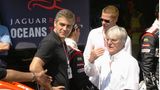 Clooney und Pitt 2004 beim Formel-1-Grand-Prix in Monaco