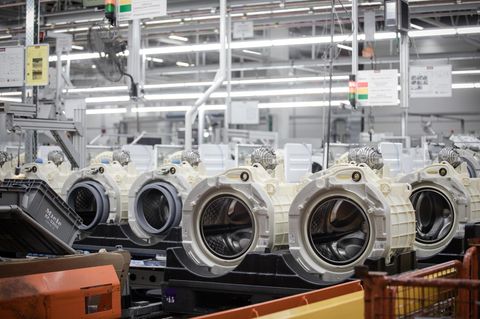 Miele-Waschmaschinen in der Produktion