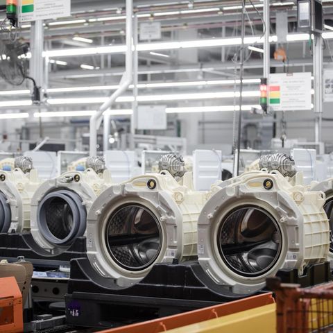 Miele-Waschmaschinen in der Produktion