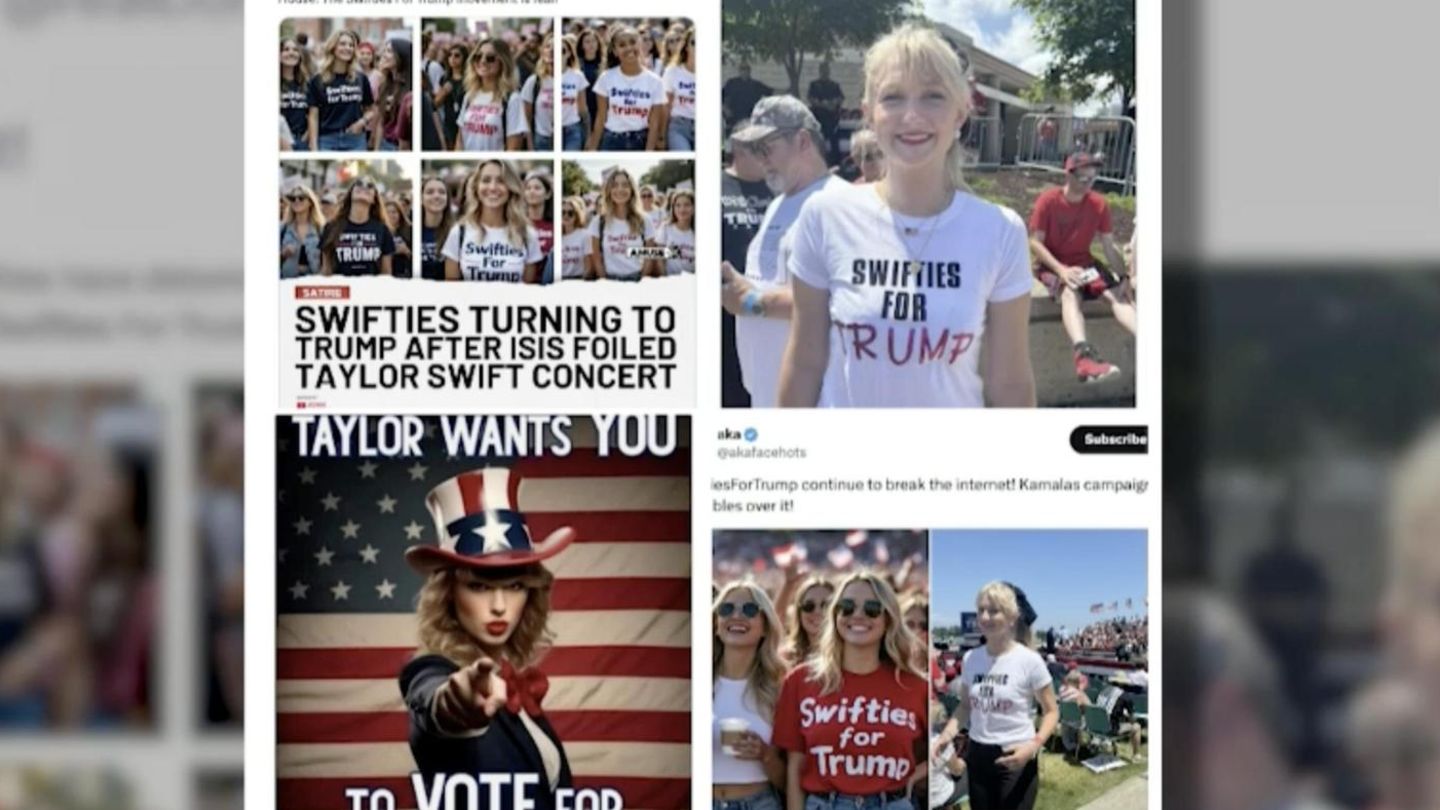 US-Wahlkampf: Demokraten schie&szlig;en gegen Trump &ndash; der postet Fake-Bilder von Taylor Swift