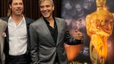Pitt und Clooney bei einem Lunch anlässlich der Oscar-Verleihung 2012