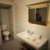 Blick in das Badezimmer der ehemaligen Goebbels-Villa