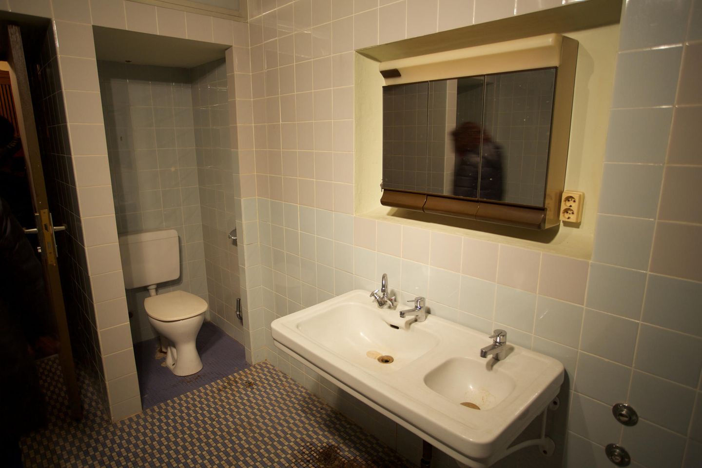 Blick in das Badezimmer der ehemaligen Goebbels-Villa