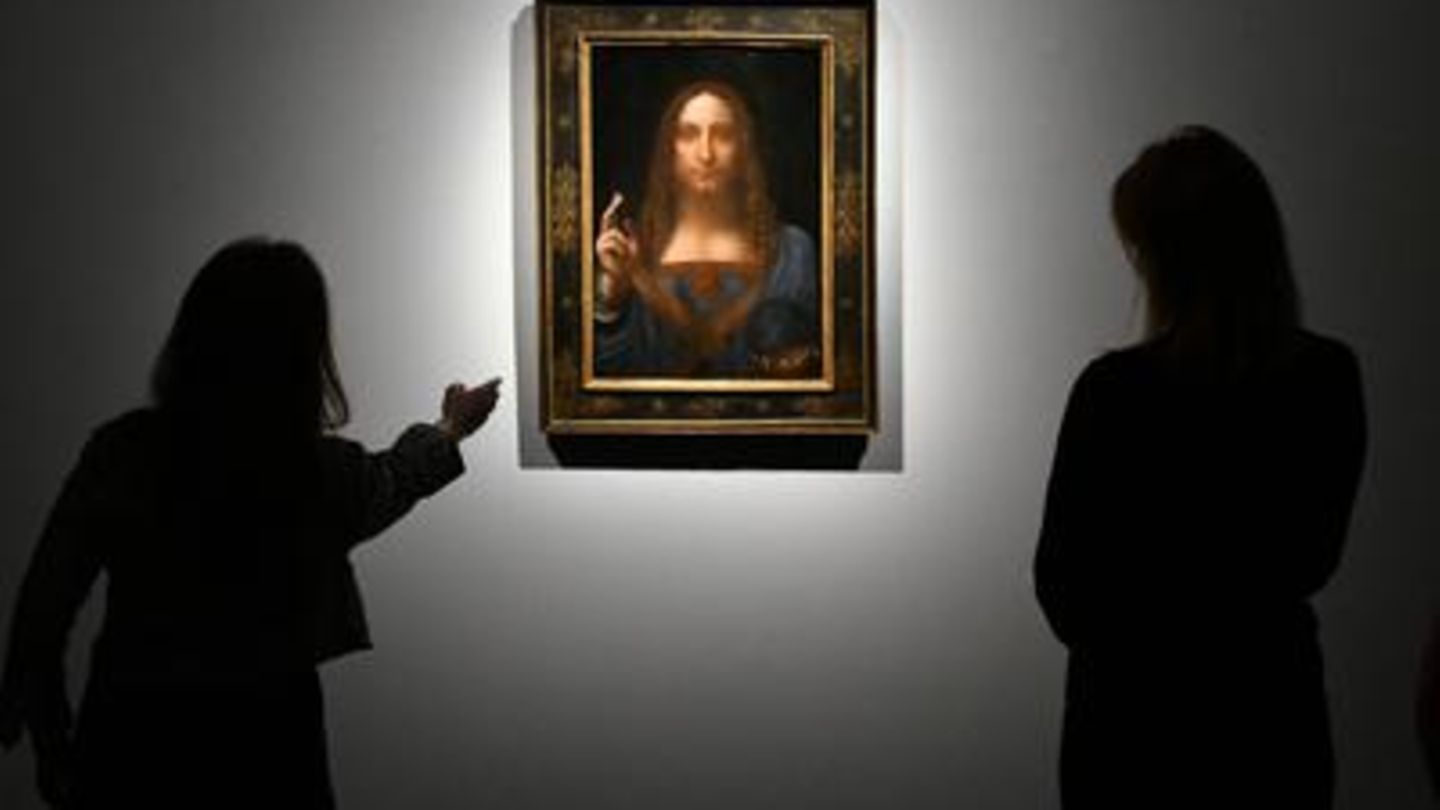 Das Gemälde "Salvator Mundi", das Leonardo da Vinci zugeschrieben wird