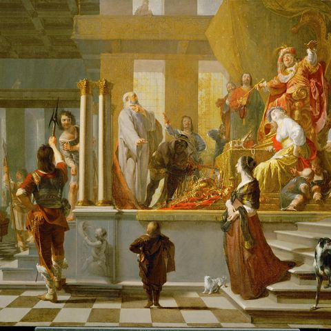 Gemälde von Nicolaus Knuepfer zeigt Kroesus und seine Schätze