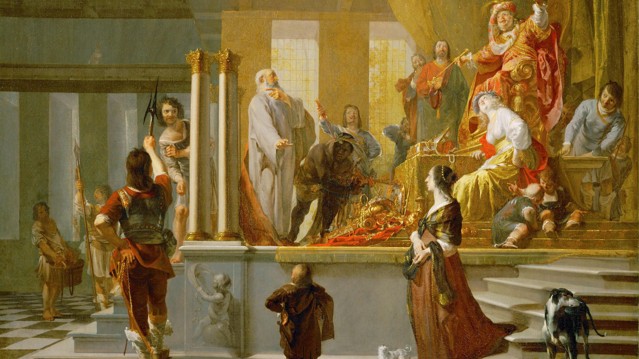 Gemälde von Nicolaus Knuepfer zeigt Kroesus und seine Schätze