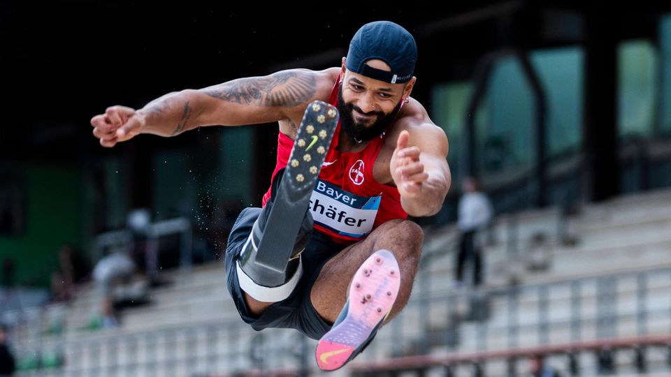 Auch Weitspringer Léon Schäfer hat in Paris Chancen auf eine Medaille.