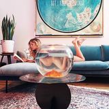 Nackt hinterm Goldfischglas