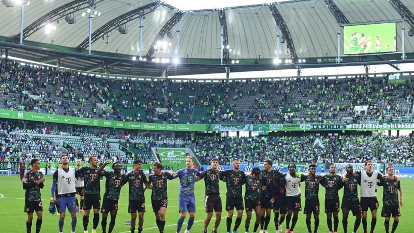 Fu&szlig;ball-Bundesliga: 3:2 in Wolfsburg: Turbulenter Bayern-Sieg bei Kompany-Deb&uuml;t