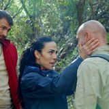 Elena Miras und Gigi Birofio begleiten Thorsten Legat zur Prüfung - und sprechen ihm Mut zu