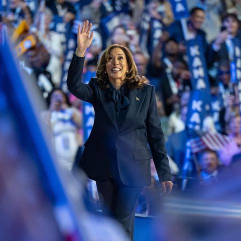 Kamala Harris auf dem Parteitag der Demokraten