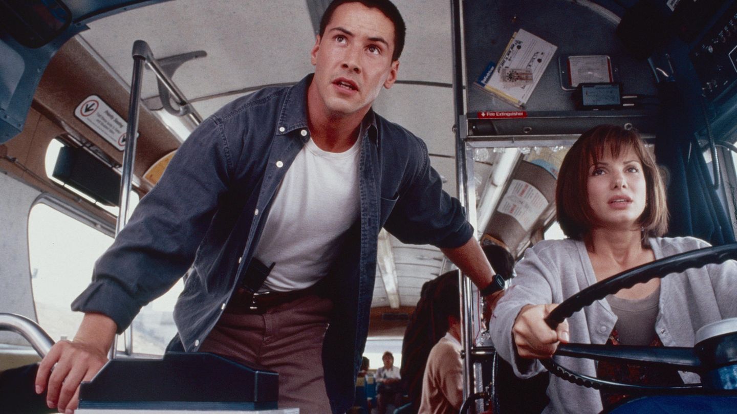 Keanu Reeves mit Sandra Bullock in Speed (1994) Keanu Reeves mit Sandra Bullock in Speed (1994)