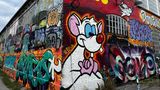 Wandgemälde und Streetart in Christiania