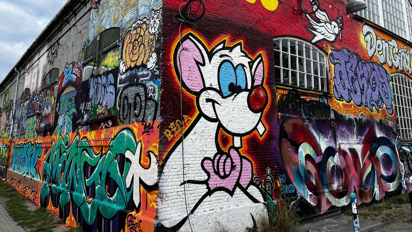 Wandgemälde und Streetart in Christiania