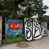 Wandgemälde und Streetart in Christiania