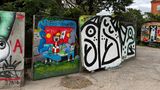 Wandgemälde und Streetart in Christiania