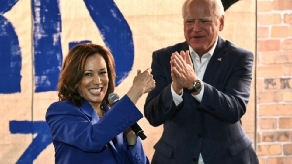 Kamala Harris und Tim Walz