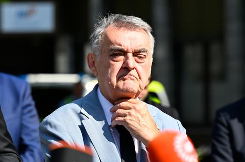 Nordrhein-Westfalens Innenminister Herbert Reul (CDU) in Solingen