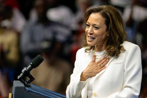 Der Auftritt vor jubelnden Demokraten liegt ihr, nun absolvierte Kamala Harris ihr erstes Fernsehinterview als Kandidatin