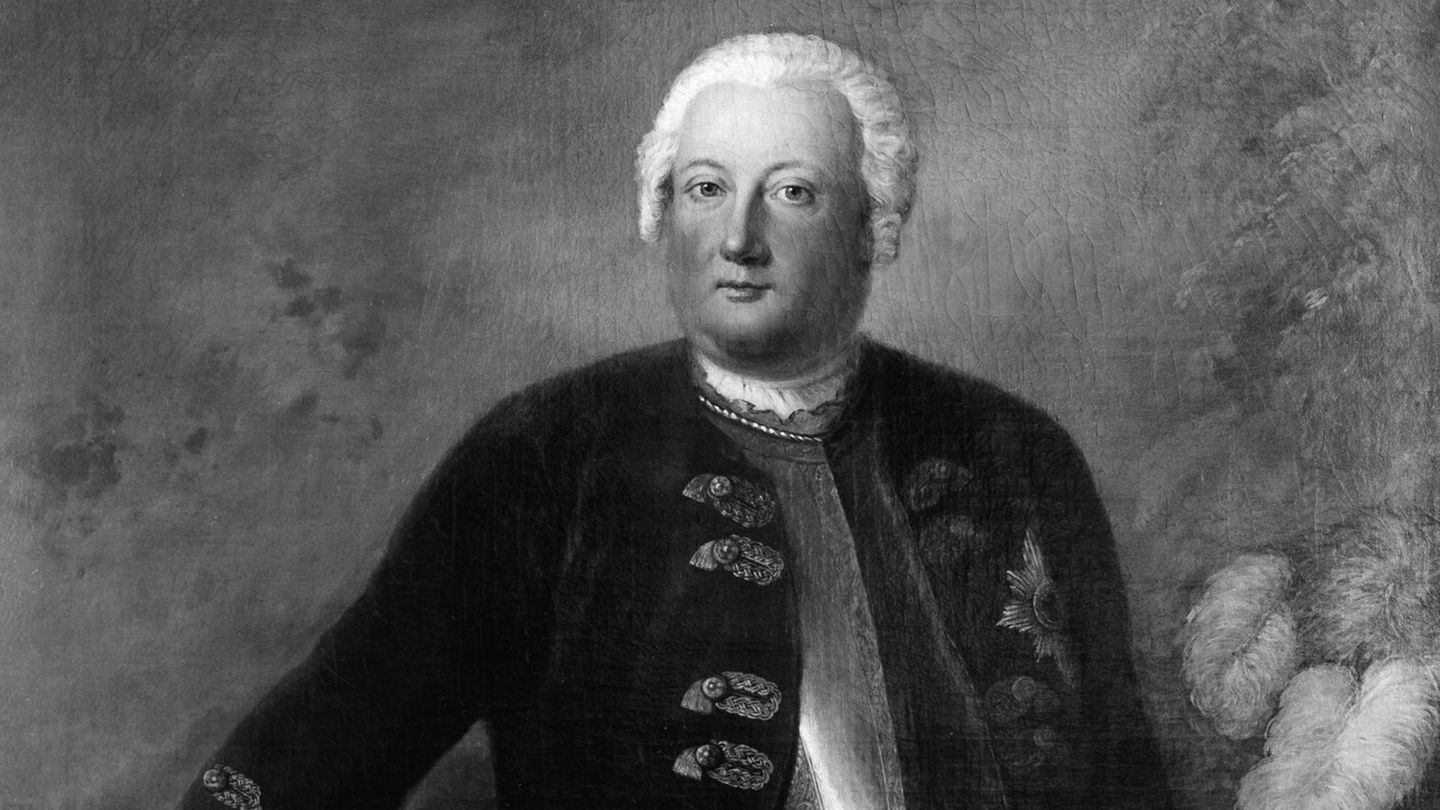 König Wilhelm I. Zeichnung König von Voreußen, Deutscher Friedrich Wilhelm I.
