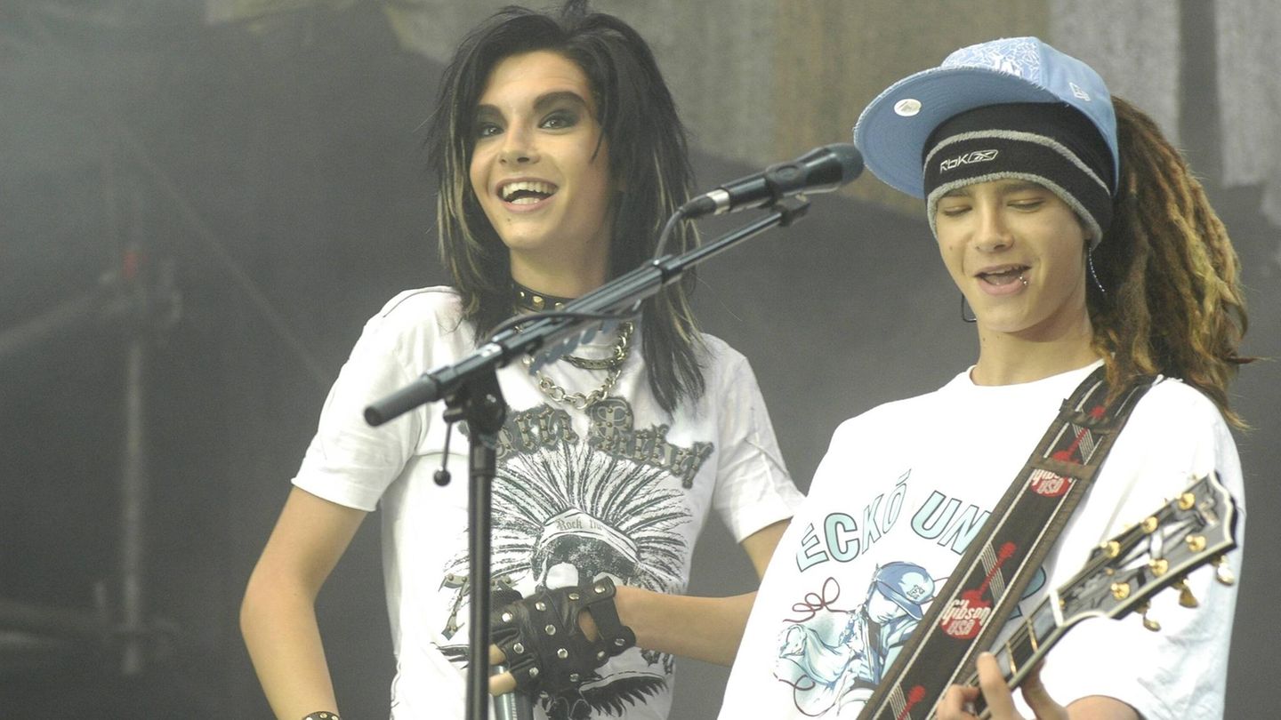 Bill und Tom Kaulitz auf der Bühne 2006