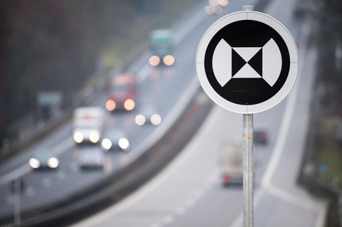 Verkehrsschild Landmarkenschild A9