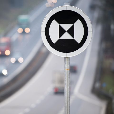 Verkehrsschild Landmarkenschild A9