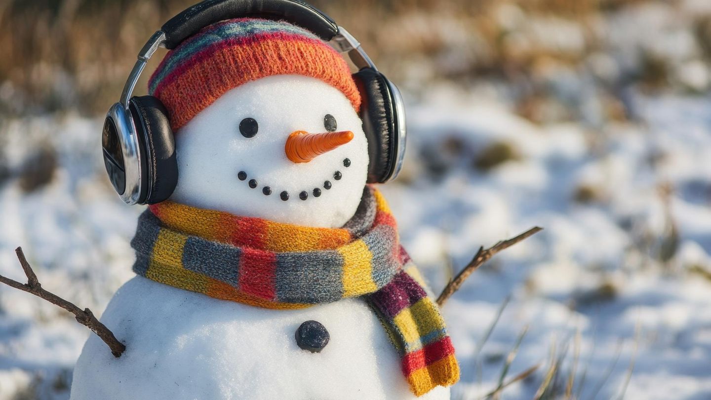 Ein Schneemann. Das Wetter sieht derzeit nicht nach Schnee aus