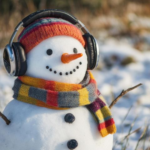 Ein Schneemann. Das Wetter sieht derzeit nicht nach Schnee aus