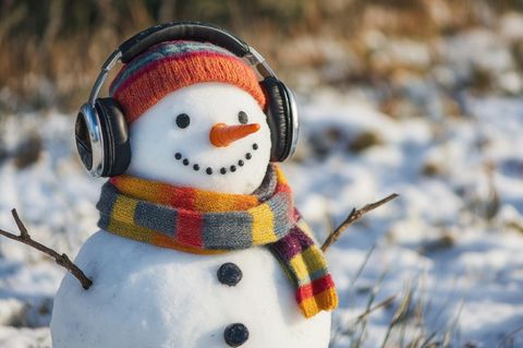 Ein Schneemann. Das Wetter sieht derzeit nicht nach Schnee aus