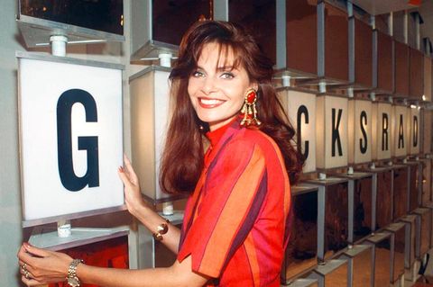 Maren Gilzer am Set des Glücksrads