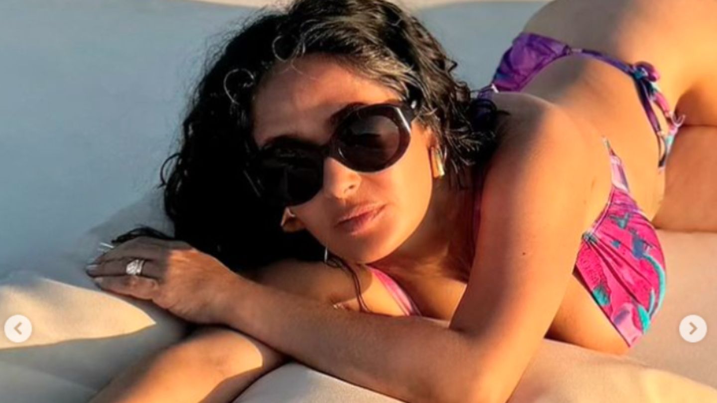 Leute von heute: Salma Hayek feiert ihren Geburtstag mit Bikinibildern