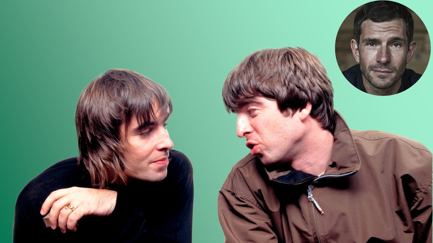 Die Brüder Liam (l.) und Noel Gallagher der Band Oasis