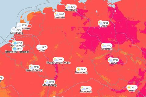 Wetterkarte Samstag
