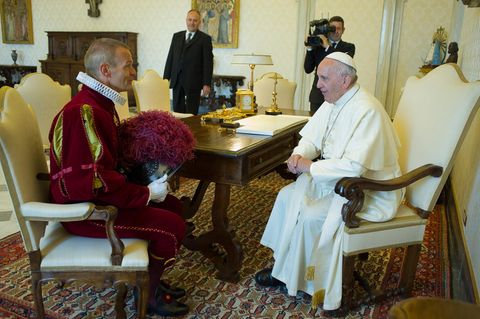 Frowin Bachmann der Schweizer Garde und Papst Franziskus