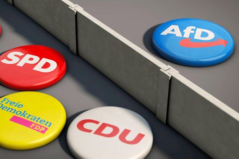 Brandmauer gegenüber der AfD zum Thema der politischen Ausgrenzung (Symbolbild)