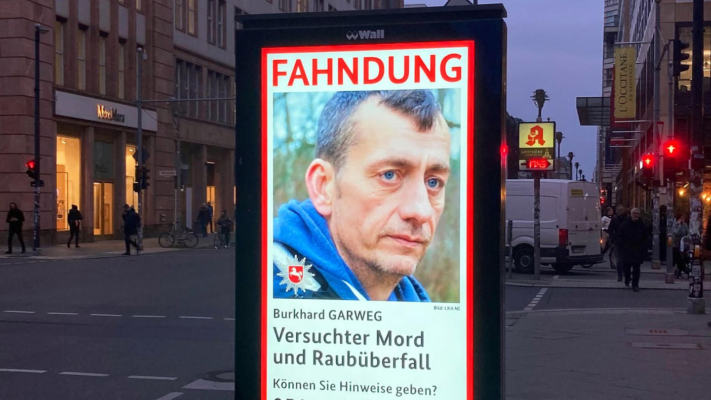 Burkhard Garweg auf einem Fahndungsplakat