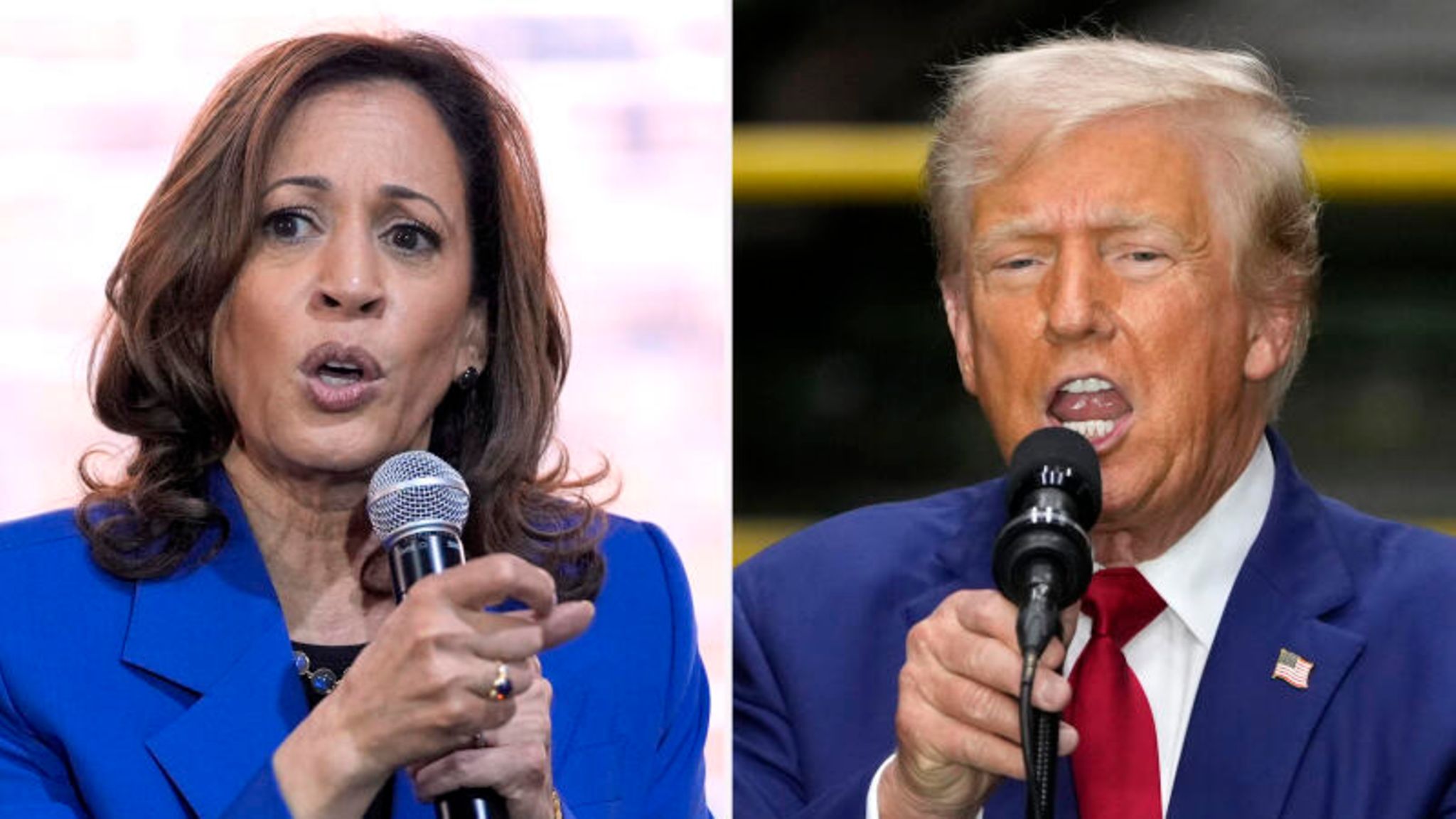 Bereit fürs erste Duell: Kamala Harris und Donald Trump