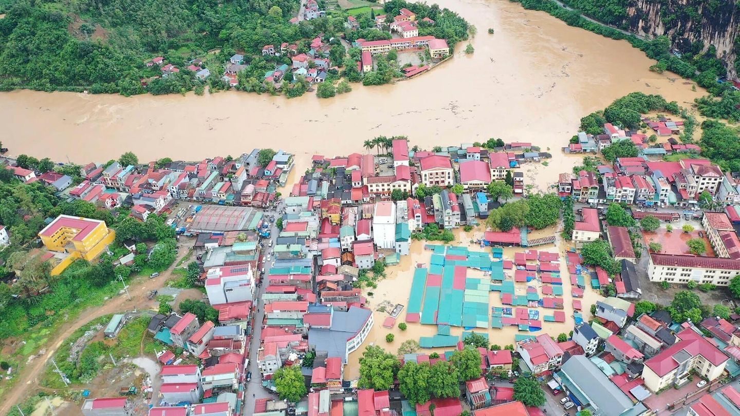 Taifun Yagi hat ganze Landstriche unter Wasser gesetzt